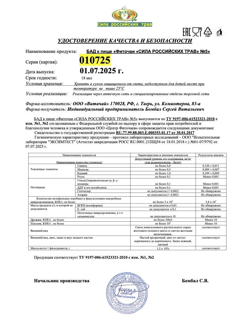 Паспорт №072025